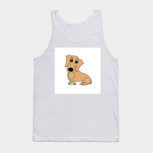 dachshund fawn and tan cartoon Tank Top